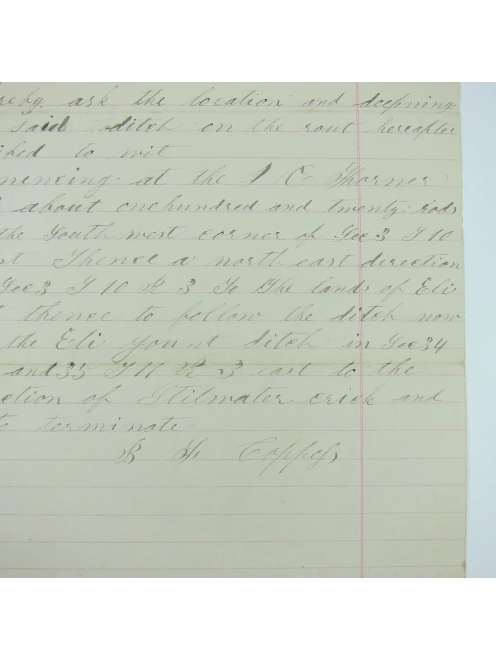 Antique 1881 Handwritten Letter Benjamin Franklin Coppess To Darke County Ohio